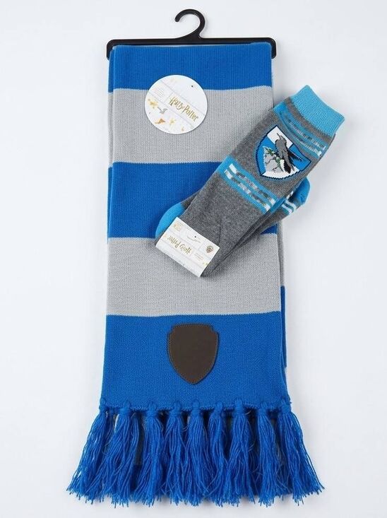 Disney Other - 🩵NWT Harry Potter Blue & Gray Ravenclaw Scarf & Socks Accessory Set